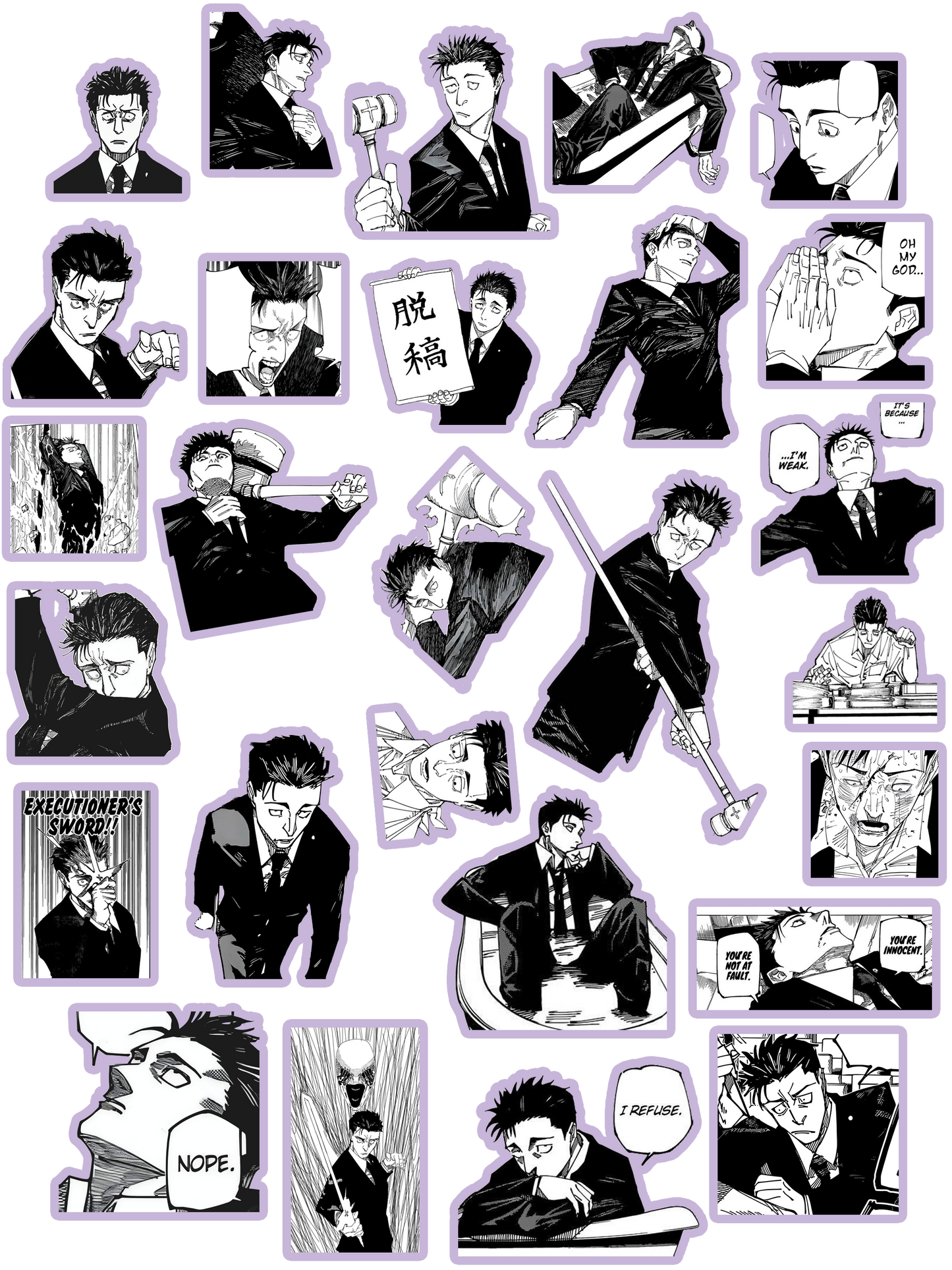 Hiromi Higuruma Die Cut Stickers Jujutsu Kaisen